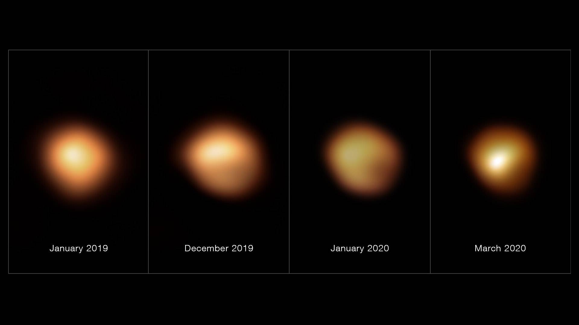 L’étoile Betelgeuse perd de sa luminosité, selon les scientifiques